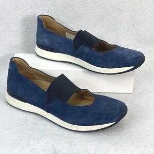 Vionic Navy Blue Cadee Suede Mary Jane Sneakers Womens 11 Comfort Orthotic